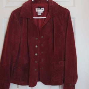 Maroon Leather Jacket